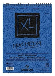 Aquarelblok Canson XL Mix Media A3, 30 vellen, 300 g/m²