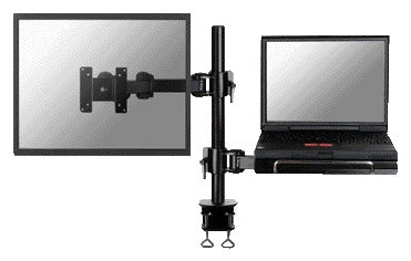 Neomounts D960 Zwarte Klemmonitor- en Laptoparm voor 27 Inch
