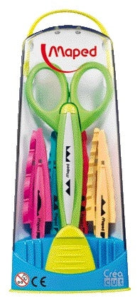 Maped Crea Cut set van 8 kartelscharen, assorti patronen