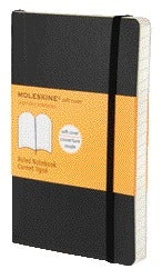 Moleskine Pocket Notitieboek 90x140 mm met Elastische Sluiting in Zwart