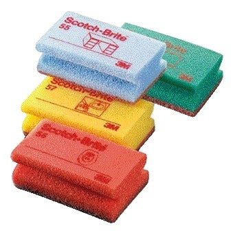Rode Scotch-Brite Delicaat Schuurspons 70x133mm met Handgreep - 2