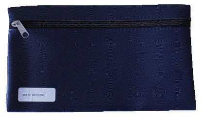 Schooletui 15x26cm met rits skai donkerblauw