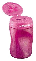 Puntenslijper STABILO Easy 4501 links roze