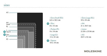 Moleskine Notitieboek Large 130x210mm hardcover zwart - 2