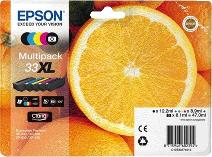 Epson 33XL Multicolor Inktcartridge (T3357) voor Hoge Paginaopbrengst