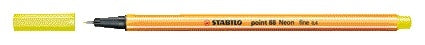 Fineliner Stabilo Point 88/024 F neon geel