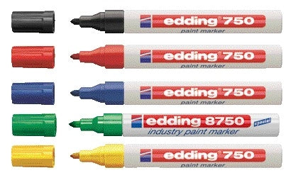 edding 750 Lakstift rond 2-4mm Zwart - 2