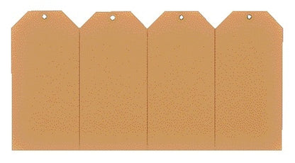 Kartonnen label HF2 NR6 60x120mm met versterkt ophangoog - 2
