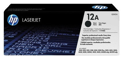 HP Q2612A 12A Zwarte Tonercartridge voor Algemene Kantoorafdrukken