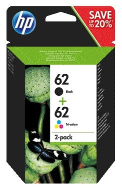 HP N9J71AE 62 Multi Kleur + Zwart Inktcartridge Set