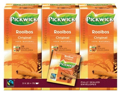 Thee Pickwick Fair Trade Rooibos 25x1.5g zakjes