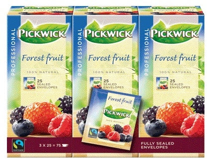 Pickwick Fair Trade Bosvruchten Thee Zakjes 25x1,5gr