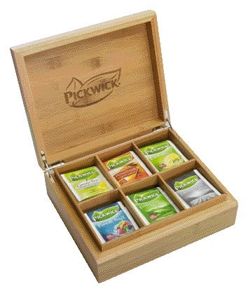 Pickwick Fairtrade Theekist met 6 of 12 smaken