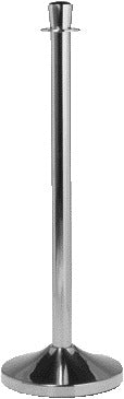 Afzetpaal Securit Chroom 100cm incl. Verzwaarde Voet