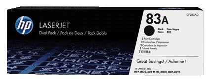 HP CF283AD 83A Zwarte Tonercartridge 2-Pack voor HP printers