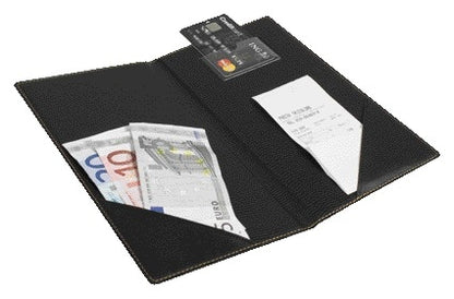 Betaalmap Securit 23x13 cm PU leer zwart