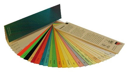 Fastprint Papierwaaier met samples van het assortiment