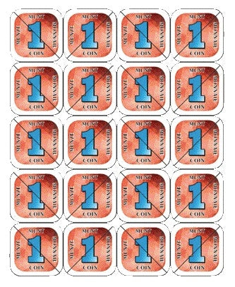 Kunststof Breekmunten Rood, Individueel Deelbaar, 200 Stuks