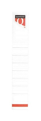 Rug Insteekkaart Quantore 34x190mm smal wit - 3