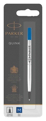 Parker Quink M rollerballvulling, blauw