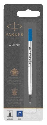 Rollerpenvulling Parker Quink F blauw voor Parker rollerball