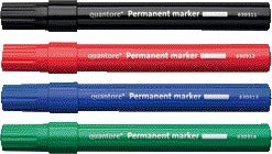Quantore permantente marker rond 1-1.5mm rood - 2