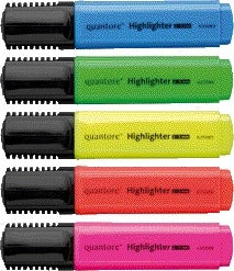 Quantore Markeerstift blauw beitelpunt 2-5mm - 2