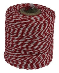 Touw Muller Katoen 45m rood/wit