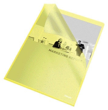 L-map Esselte A4 PP 0.11mm Geel
