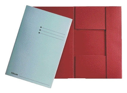 Dossiermap Esselte Folio 3-Kleps, Manilla, 275 g, Rood