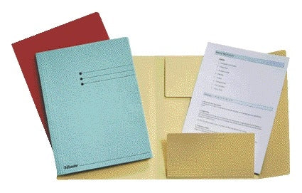 Dossiermap Esselte A4 3-Kleps, Manilla, 275 g, Blauw