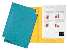 Vouwmap Esselte A4 Manilla 180 g Blauw