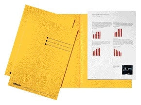 Vouwmap Esselte A4 manilla 180 g/m², geel, 100 stuks