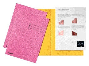 Vouwmap Esselte A4 180 g, Manilla, Roze