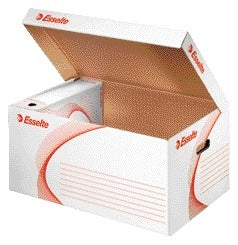Esselte archiefdoos met deksel 365x250x550mm wit