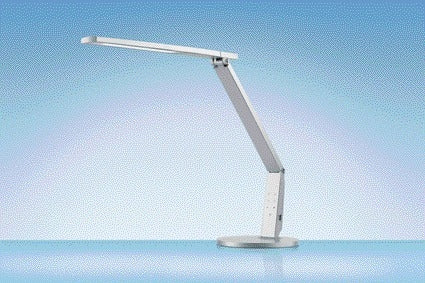 Bureaulamp Hansa LED Vario Plus zilver met USB en dimmer