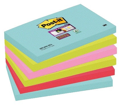 Memoblok Post-it 655 Super Sticky 76x127mm Cosmic