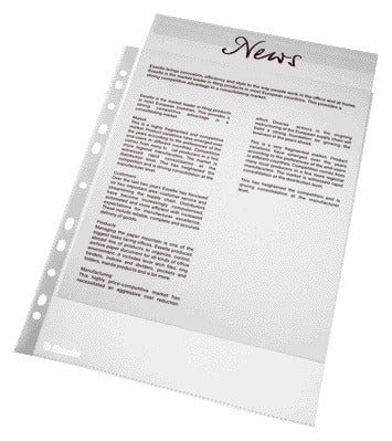 Esselte Economy Copy Safe PP Showtas A4, 100 stuks