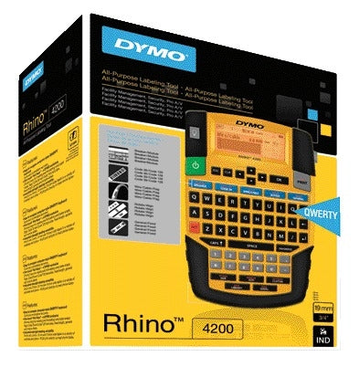 Labelprinter Dymo Rhino 4200 QWERTY 19mm geel - 5