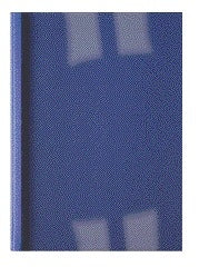Thermische linnen omslag GBC A4 1.5mm donkerblauw met filingstrip