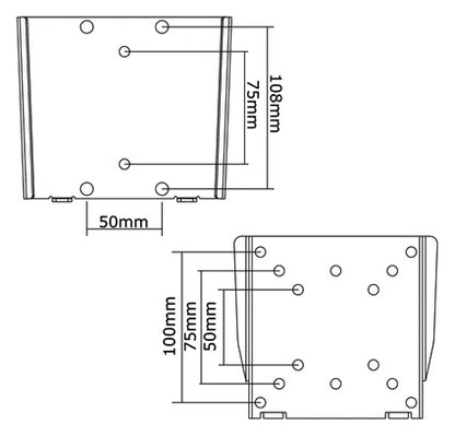 Wandsteun NEOMOUNTS W25 voor 10-30 inch schermen, zilver - 2
