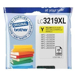 Brother LC-3219XLY Geel inktcartridge voor Brother printers - 2