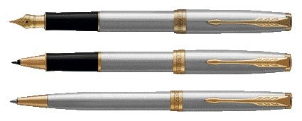 Parker Sonnet GT Fijnschrijver Rollerpen van Edelstaal met Vergulde Afwerking - 4