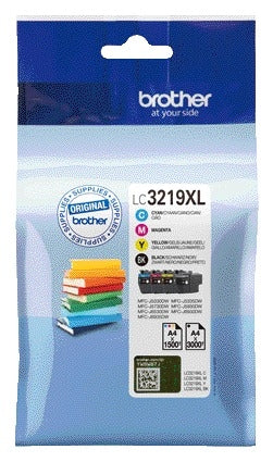 Brother LC-3219XL Zwart + 3 kleuren inktcartridge set