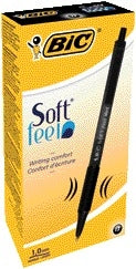 BIC Soft Feel Clic M Balpen Zwart - 3