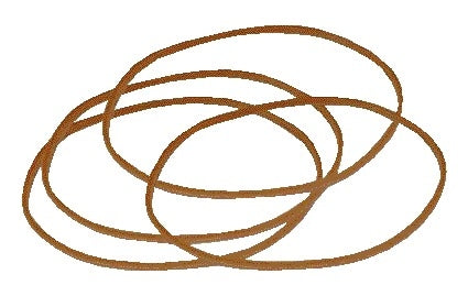 Elastiek Standard 18 80x1.5mm bruin, 100 gram, 330 stuks