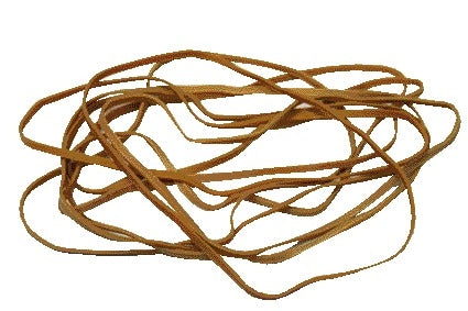 Elastiek Standard 24 150x1.5mm 500gr 880st bruin