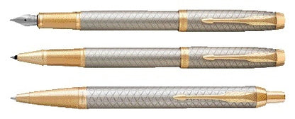 Balpen Parker IM Premium GT M, warm grijs, met goudkleurige details - 4