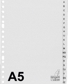 A-Z Tabs G520AZM A5 PP 20R, met cijfers 1-20