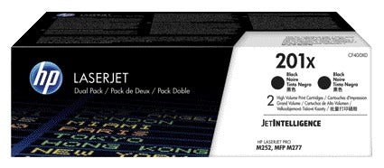 HP CF400XD 201X Zwarte Tonercartridge (2 stuks)